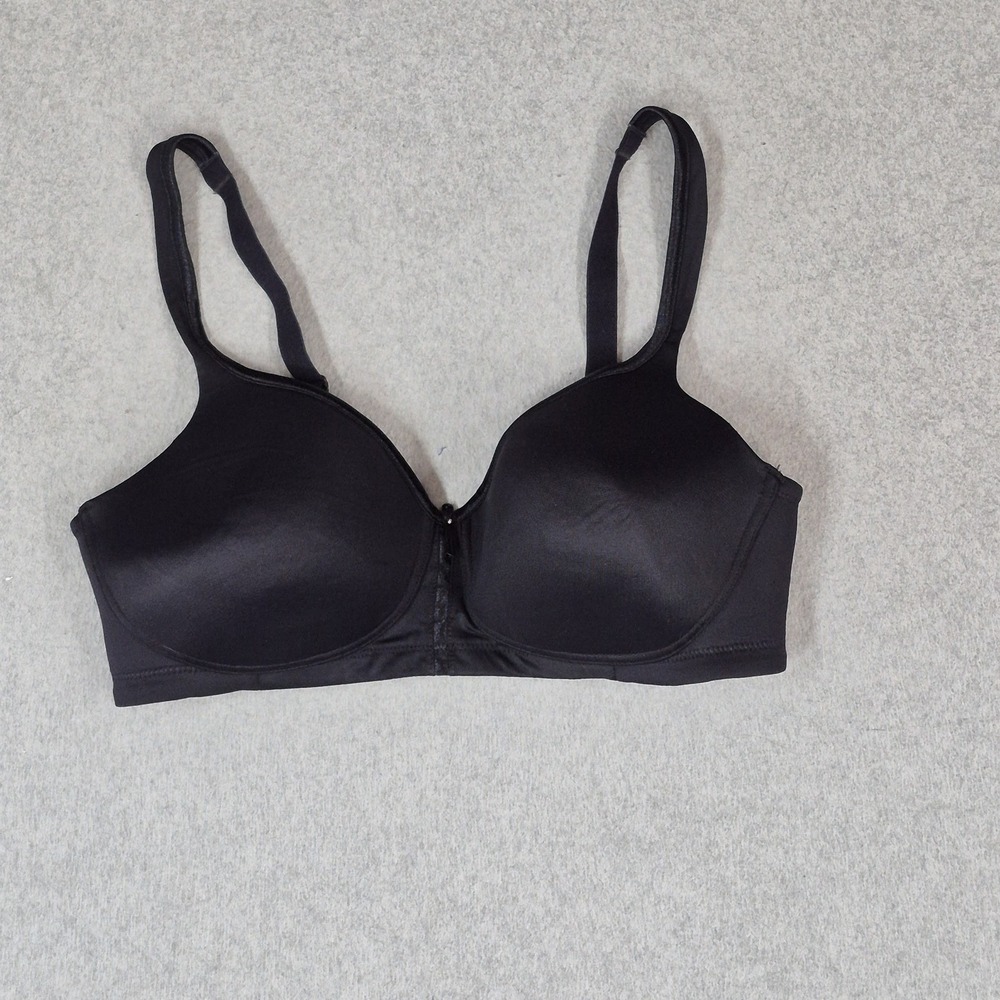 Vanity Fair Women Bra 36D Black 72335 Wireless Strap Lightly Lined
